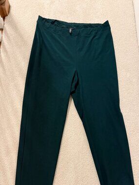 Eileen Fisher Womens Pants-Green 1X